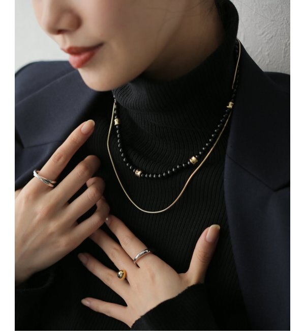 SAPIR BACHAR/サピア バシャール】GOLD ONYX TWIST NECKLACE：ネックレス|JOURNAL  STANDARD(ジャーナルスタンダード)の通販｜アイルミネ