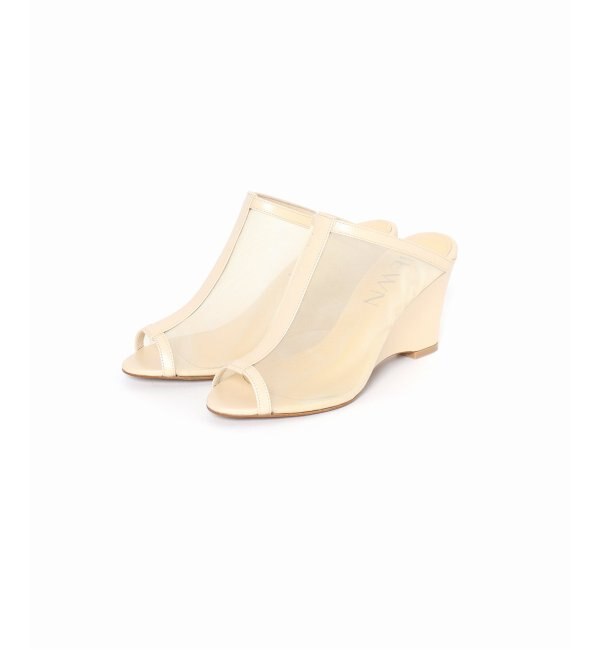 予約》【HEWN/ヒューン】Tulle wedge heels：サンダル|JOURNAL