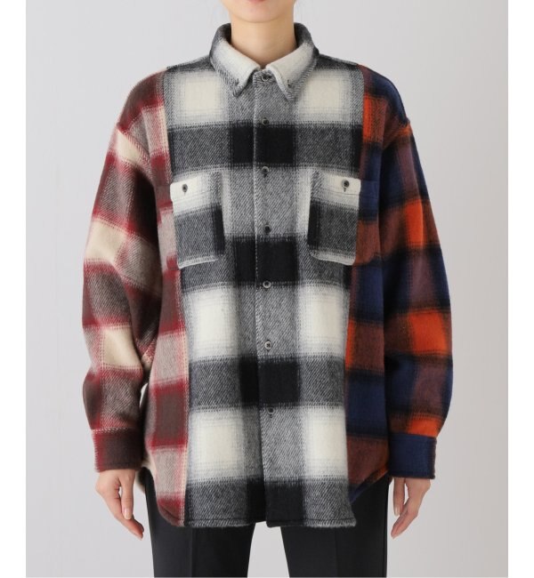 2023AW Son of the cheese Check Wool vest