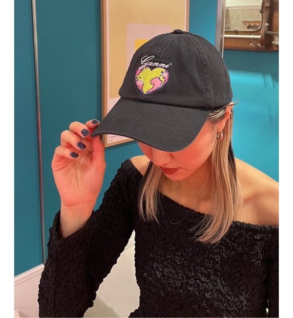 【GANNI / ガニー】 Cap Hat Patch：キャップ