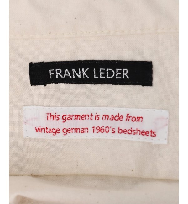 FRANK LEDER/フランクリーダー】60S VINTAGE BEDSHEET OLD SHIRT