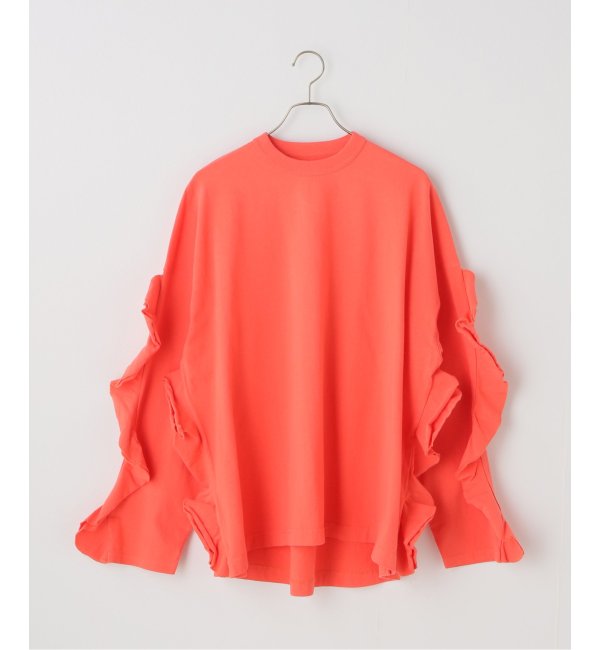 HOLIDAY/ホリデイ】 SUPER FINE DRY RUFFLE RUFFLE TOP：カットソー