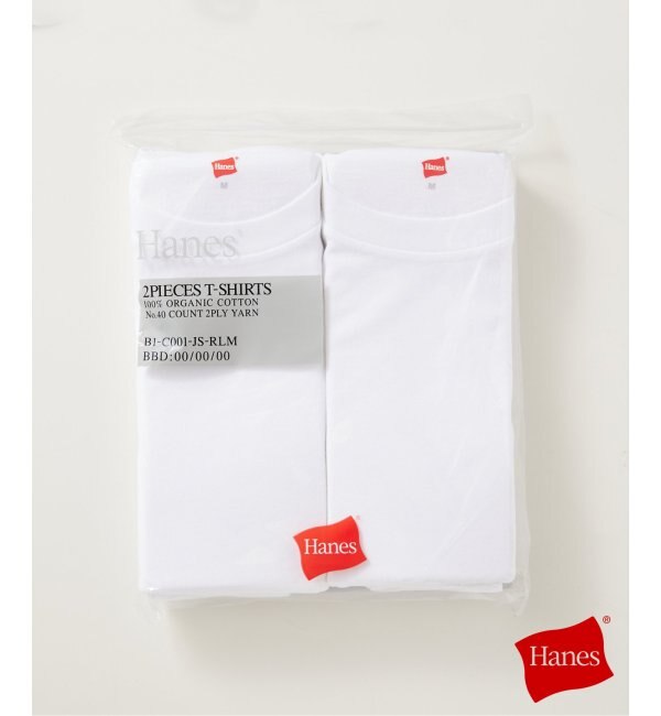 2枚セット”【HANES / ヘインズ】別注 2パックオーガニックコットンT