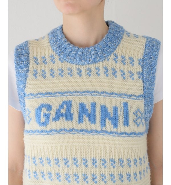 GANNI / ガニー】 Graphic Lambswool O-neck Vest：ベスト|JOURNAL  STANDARD(ジャーナルスタンダード)の通販｜アイルミネ