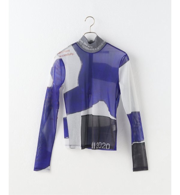 【YOHEI OHNO / ヨウヘイオオノ】 graphic mesh top