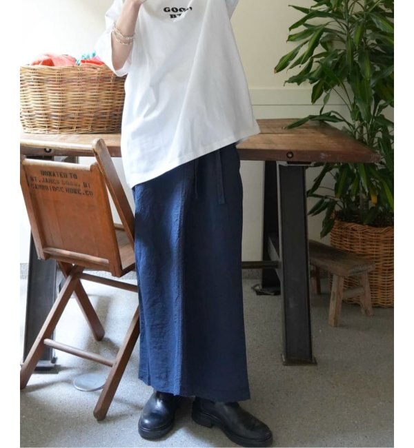 【ARMEN/アーメン】LI/CO LONG WRAP SKIRT