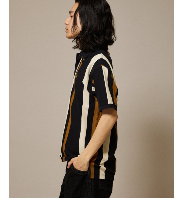 FRED PERRY for JOURNAL STANDARD / ストライプピケ ポロシャツ 