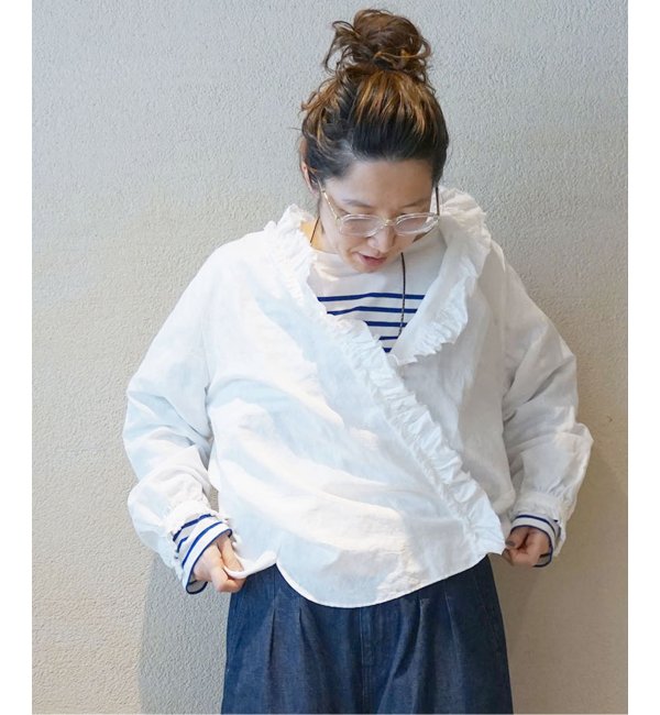 SARA MALLIKA/サラマリカ】C.LINEN JOINT LACE TOP：ブラウス|JOURNAL