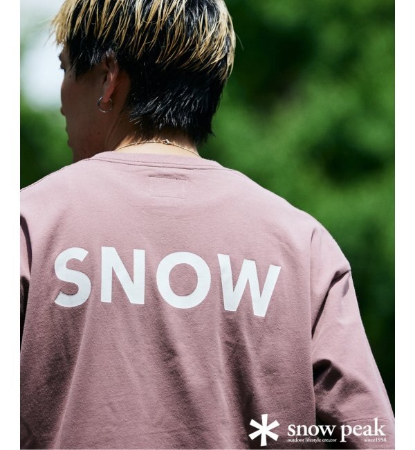 【ジャーナルスタンダード】《追加》SNOW peak / スノーピーク 別注 SP Logo Tシャツ ピンク M