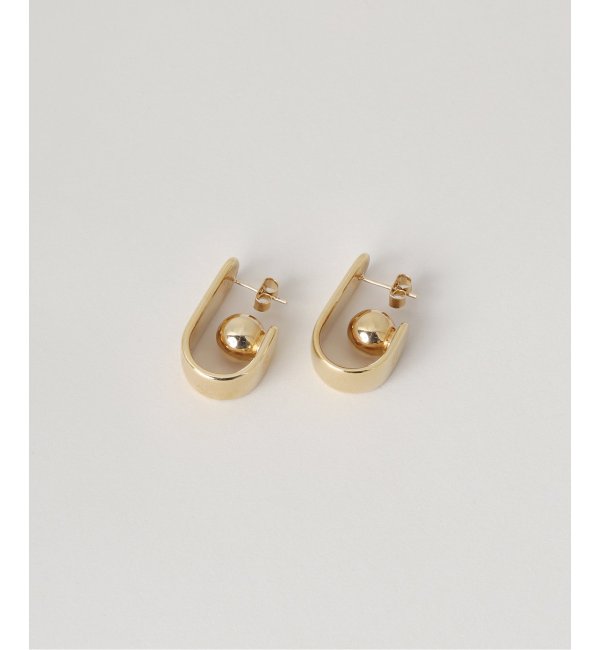 【送料無料ライン/39ショップ】 maria gemma｜ピアス(片耳用) tweet フープピアス へらせ black アクセサリー