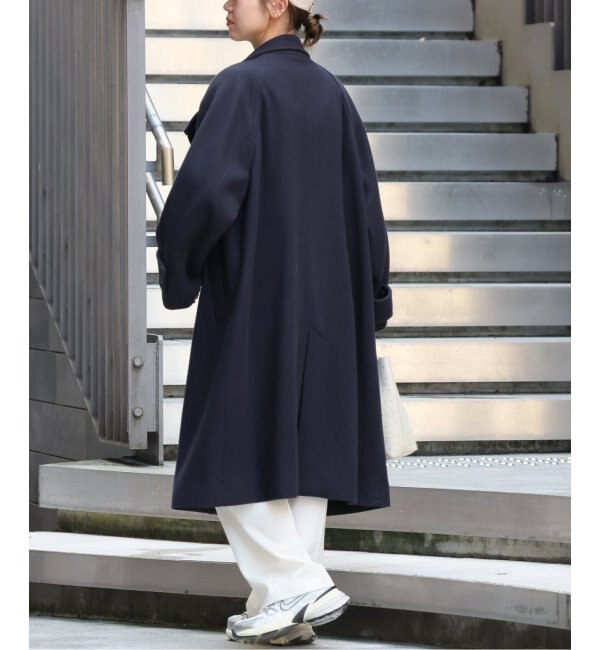 尾州ウールスーパー100スタンドロングコート|JOURNAL STANDARD