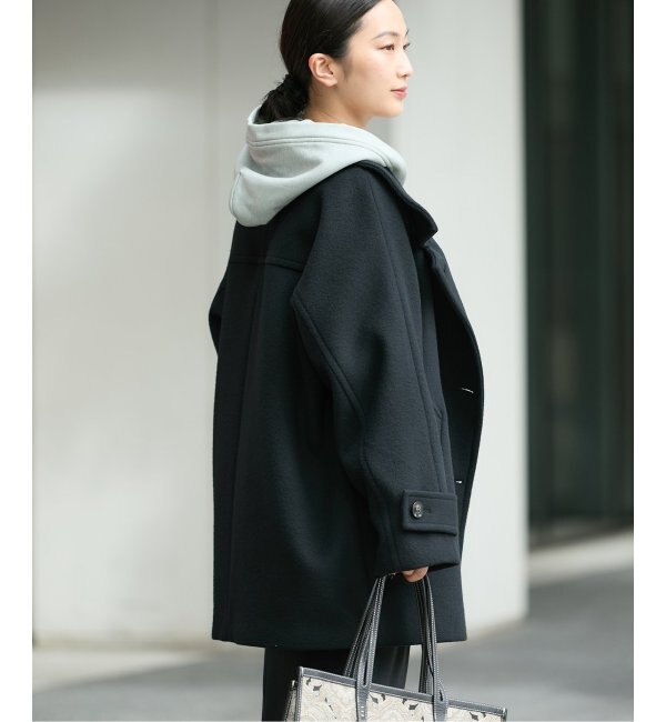 チェック/スーパー140スタンドショートコート|JOURNAL STANDARD チェック/スーパー140スタンドショートコート|JOURNAL STANDARD