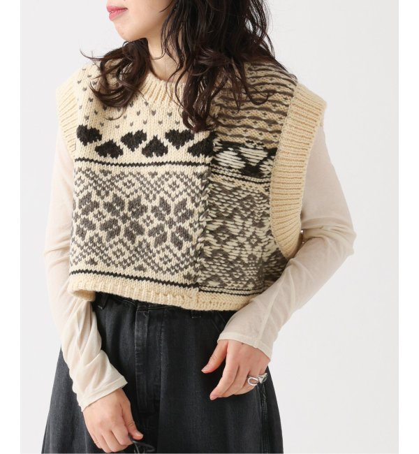 JANE SMITH/ジェーンスミス】3G FAIR ISLE KNIT CREWNECK S：ベスト|JOURNAL  STANDARD(ジャーナルスタンダード)の通販｜アイルミネ