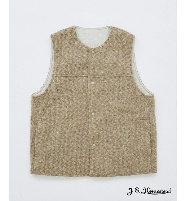 人気ファッションメンズ|【ジャーナルスタンダード/JOURNAL STANDARD】 J.S.Homestead / TWEED/QUILT REV JURKIN VEST