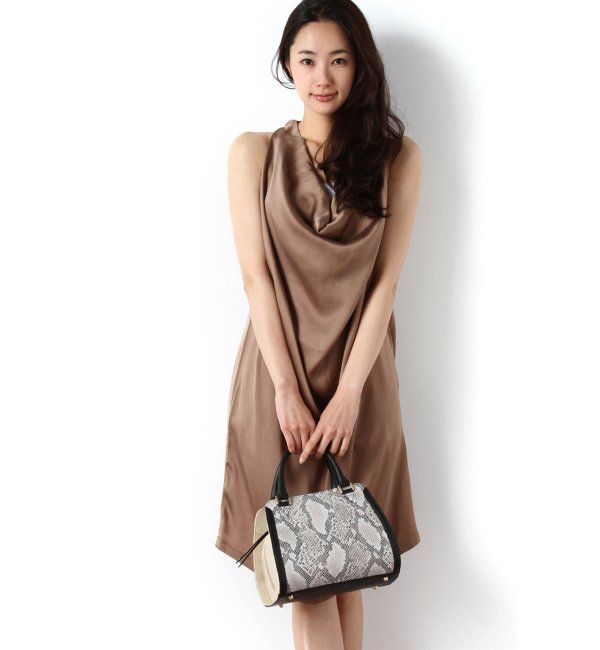 VIOLA dORO パイソンミニボストン