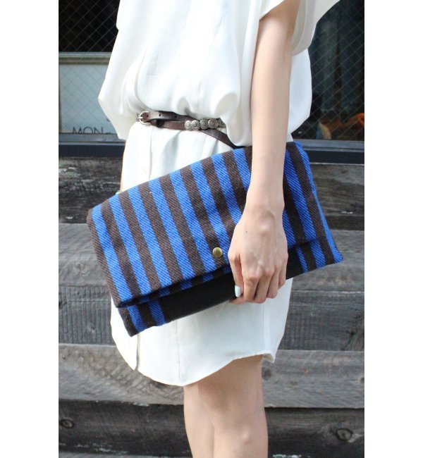 ☆STEVE MONO キャンバス*レザークラッチ