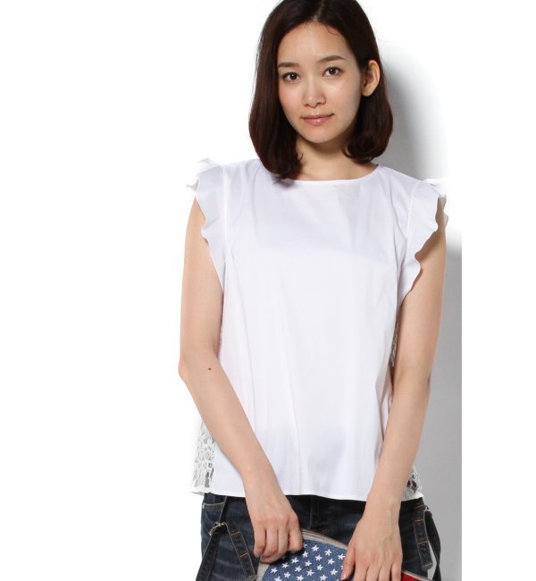 Cブロードストレッチ レースキリカエP/O