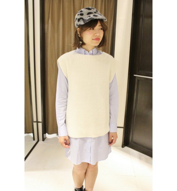 【LOOKBOOK7月掲載】100/2ブロード B.Dシャツワンピース