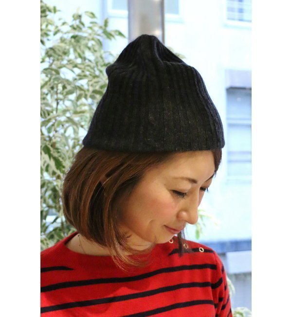 VincentPradierカシミアリバーシブルcap