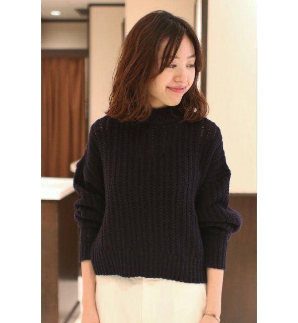 【steady. 11月号掲載】ファインメリノ ヘリンボンアミプルオーバー
