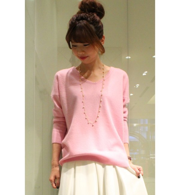 カシミヤキモウ VネックP/O