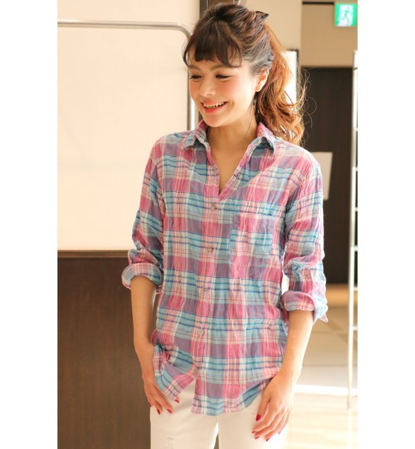 ビエラサッカーチェック 2way シャツ