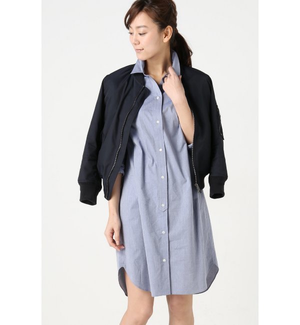 【スピック アンド スパン/Spick ＆ Span】 100/2ブロード ロング シャツ [送料無料]