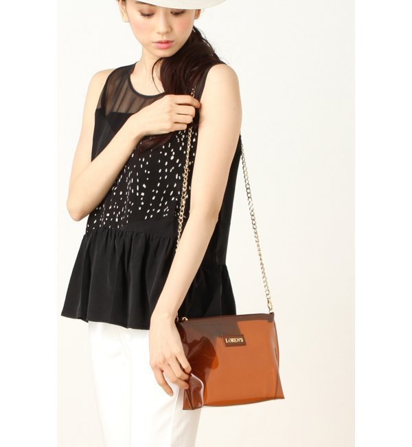 【スピック アンド スパン/Spick ＆ Span】 Lorensビニールチェーンポシェット [送料無料]