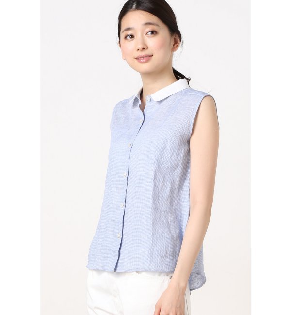 MAZZONI リネンクレリック ノースリーブ