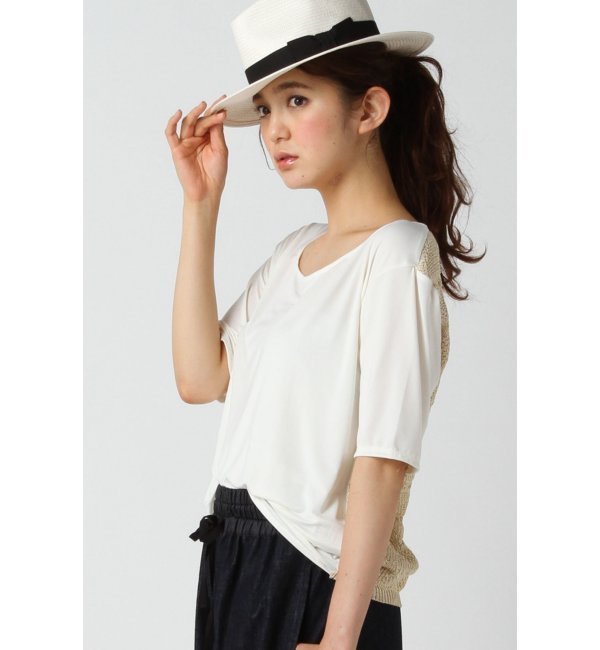 【スピック アンド スパン/Spick ＆ Span】 STELLA PARDOウシロカギバリレースプルオーバー [送料無料]