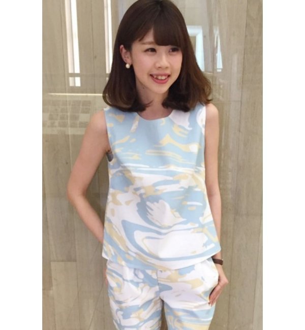 USE UNUSEDカモフラージュブラウス