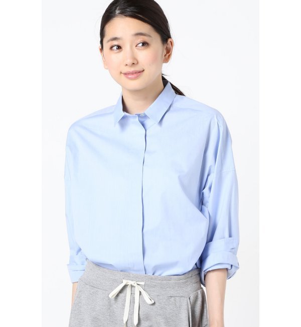 【スピック アンド スパン/Spick ＆ Span】 100/2ブロード ドロップクロップ シャツ [送料無料]