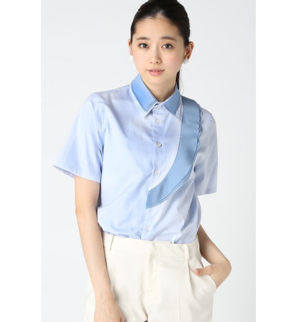 【スピック アンド スパン/Spick ＆ Span】 ショルダーラッフル シャツ [送料無料]