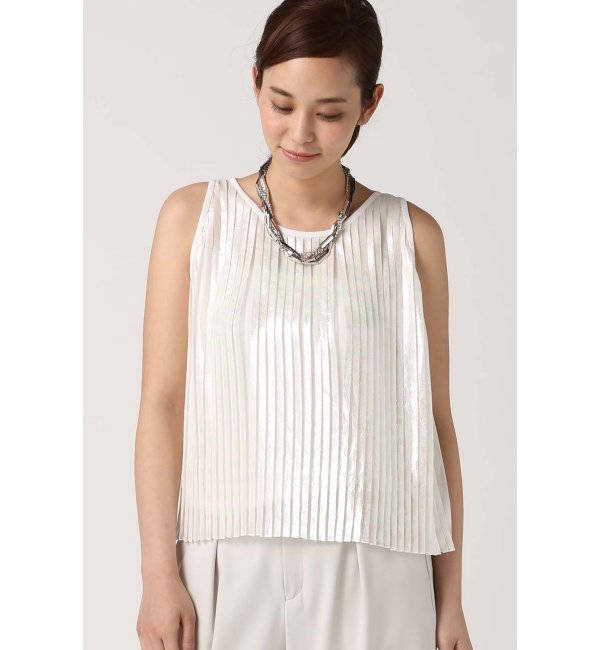 20.52 プリーツノースリーブブラウス