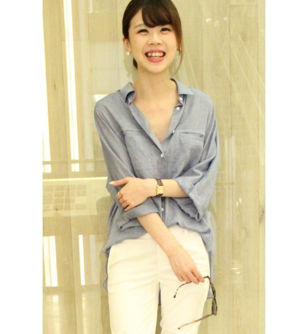 Naoko Okusa×Spick and Span Noble C/TENダンガリーリラックスシャツ