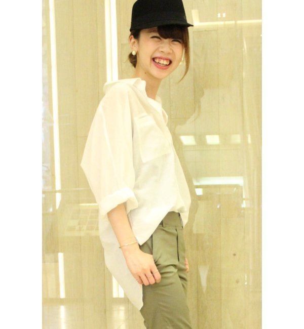 Naoko Okusa×Spick and Span Noble インドコットンリラックスシャツ
