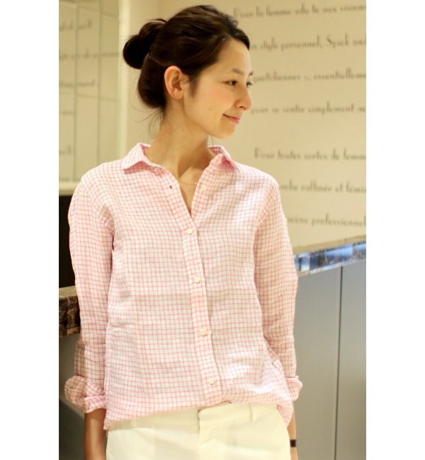 【スピック アンド スパン/Spick ＆ Span】 IRISH LINEN レギュラー シャツ [送料無料]
