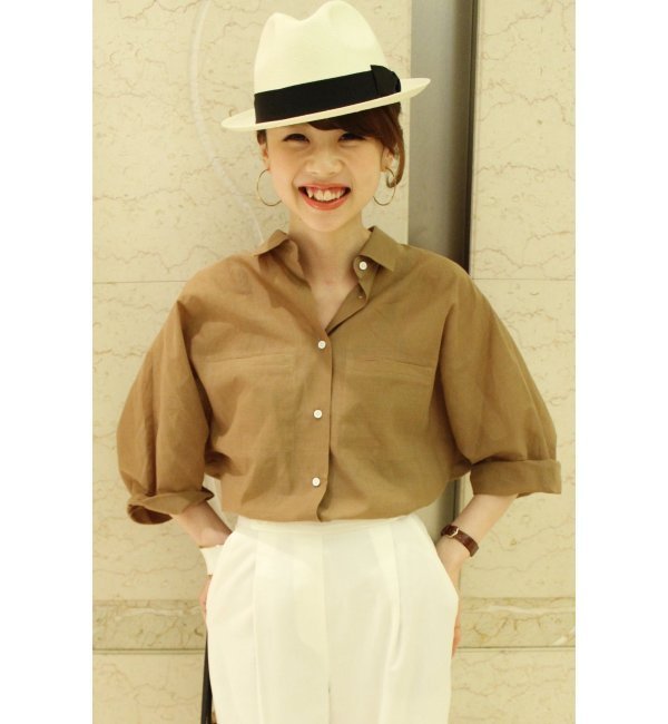 【追加】Naoko Okusa×Spick and Span Noble インドコットンリラックスシャツ