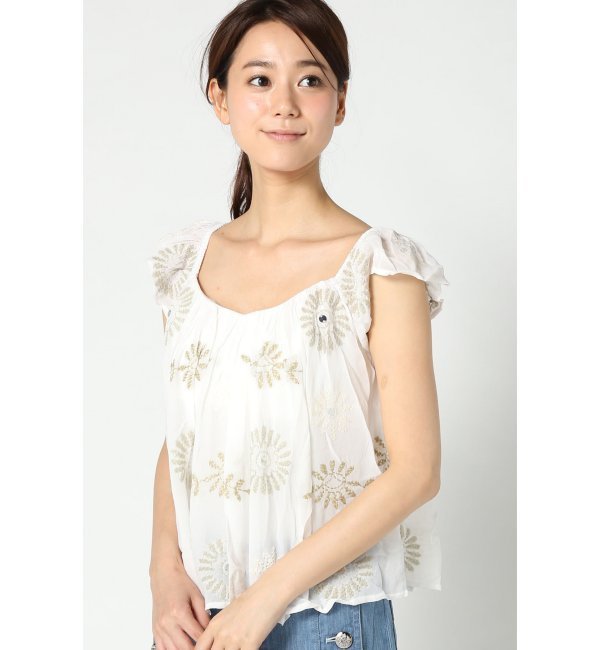 CHAN LUU シシュウTOPS