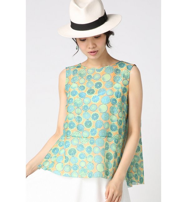 【Capri 】柄ブラウス