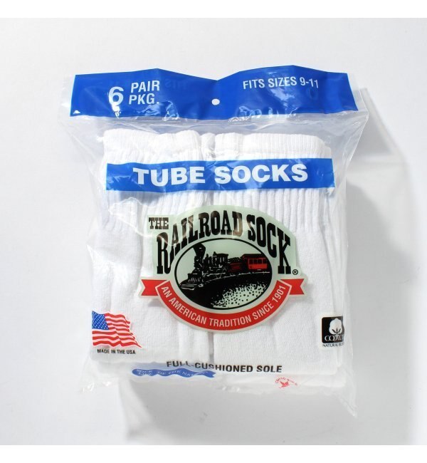 【スピック アンド スパン/Spick ＆ Span】 RAILROAD SOCK 6Pチューブソックス [3000円(税込)以上で送料無料]