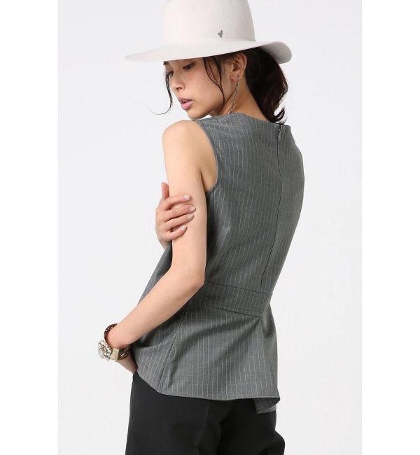 【SACRA】 ピンストライプブラウス