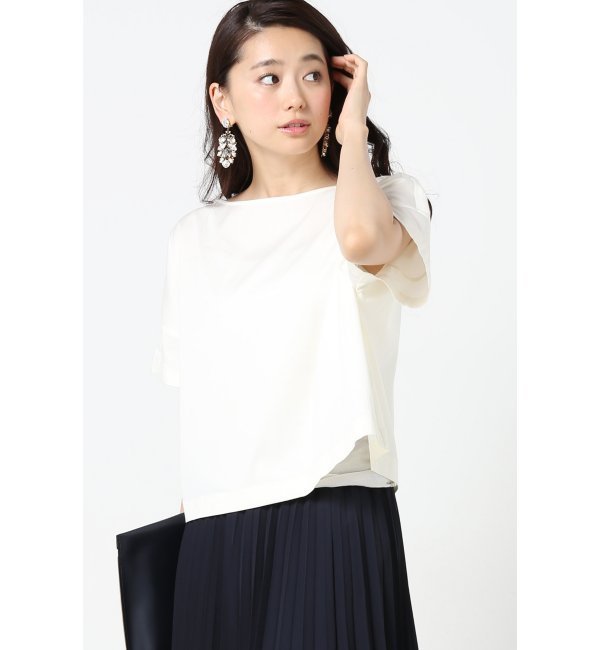 【スピック アンド スパン/Spick ＆ Span】 テンセルツイル オーバーブラウス [送料無料]