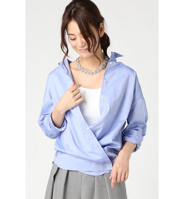 【スピック アンド スパン/Spick ＆ Span】 BIG カシュクールシャツ [送料無料]