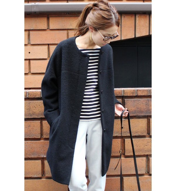 【スピック アンド スパン/Spick ＆ Span】 ≪予約≫シャギー Cネックコート◆ [送料無料]