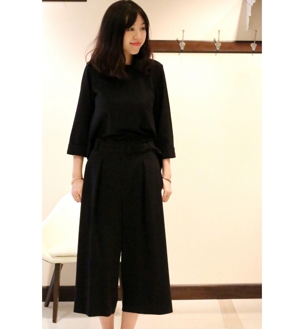 【スピック アンド スパン/Spick ＆ Span】 ≪ルミネ店+WEB限定予約≫TRストレッチ ベルトツキガウチョ セット◆ [送料無料]