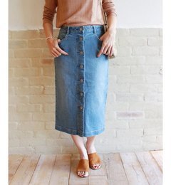 【スピック＆スパン/Spick ＆ Span】 フロントボタン デニムスカート◆ [送料無料]