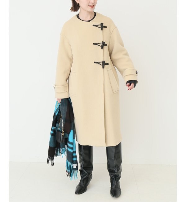 ファインウールノーカラーダッフルコート◇|Spick & Span(スピック 