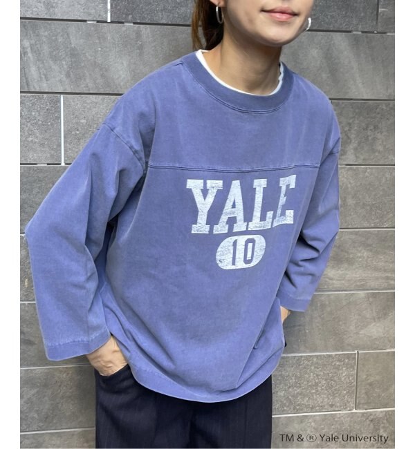 YALE/クオータースリーブフットボールT