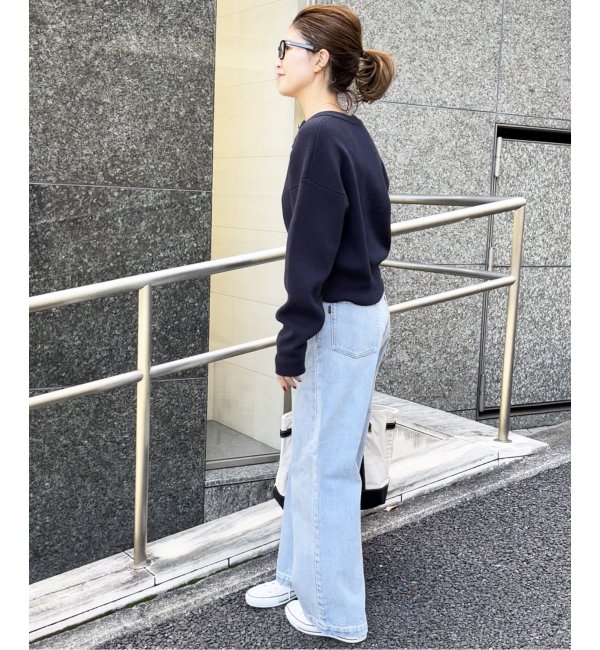 ピンク・ブルー 【Spick and Span】5 1/2 LOOSE-LINE DENIM - デニム